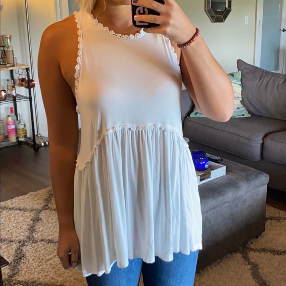 White tank top